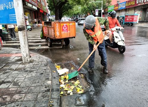 雨后全力保潔，守護城市容顏